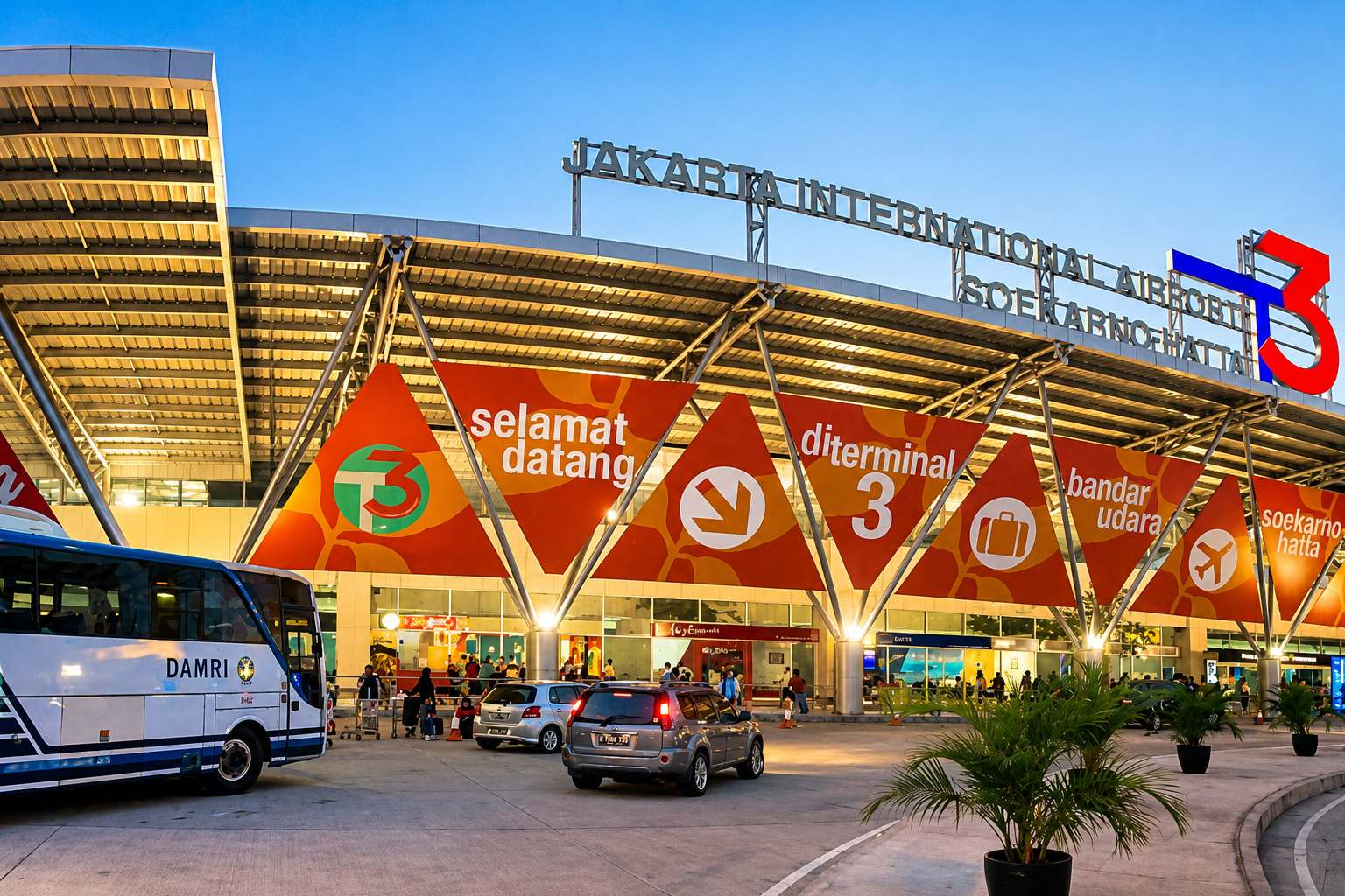 Jakarta international airport departure terminal